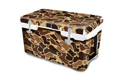 Vinyl Cooler Wrap Fits RTIC 52 Non Wheeled Model | Decal Old School Duck Camo • $69.99