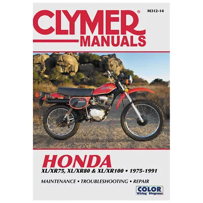 Clymer Repair Service Manual Fits HONDA XL XR 75 80 100 1975-1991 M312-14 • $49.79