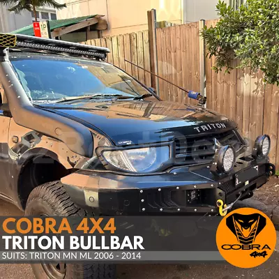 Heavy Duty Steel Bull Bar Bullbar Suits Mitsubishi Triton MN ML 2006-2014 Winch  • $1199