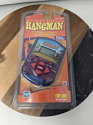 Hangman Vintage 1999 Electronic Handheld Game Milton Bradley Hasbro BRAND NEW • $17.99