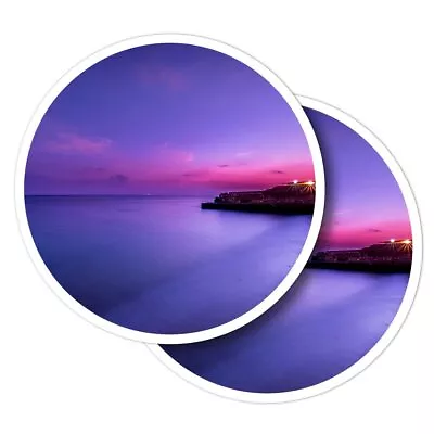 £2.99 • Buy 2x Vinyl Stickers Sunrise Suez Canal Beach Sunset #52179