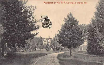 Ga~georgia~aerial (habersham Co)~residence Of W.p. Carrington~c.1910 • $49.99