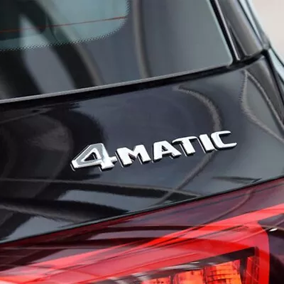 4 Matic Emblem 3D Trunk Letter Sport Badge For AMG -Gloss Chrome A 205 817 17 15 • $11.99