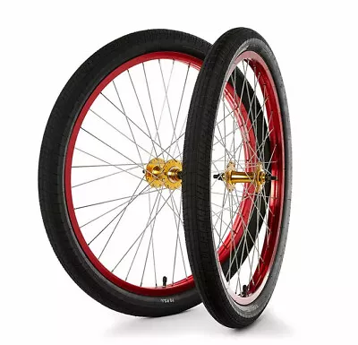 S & M Coved Cruiser Wheel Sets 29  Red/Gold • $589