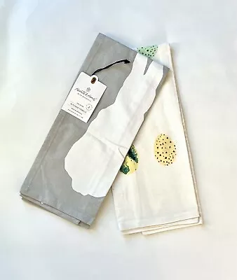 Hearth Hand Magnolia Set Of 2 Cotton Easter Bunny Eggs Kitchen Dish Towel NWT • $14.95