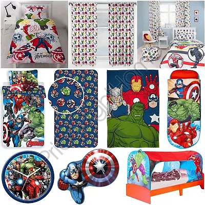 Avengers Bedroom Marvel Comics - Duvet Cover Sets | Blankets | Lamp & More • £21.99