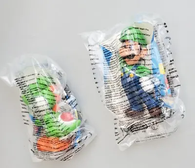 Super Mario Nintendo 2015 Yoshi + Luigi - McDonald Figures Un-opened • £1.99