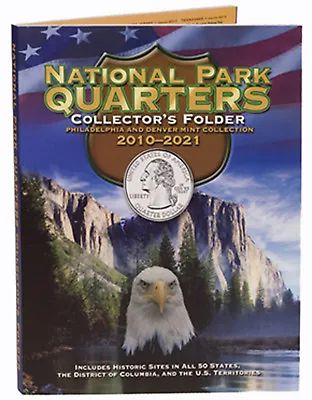 Whitman Collector's Folder 2878 National Park Quarters 2010-2021 Book/Album • $8.15