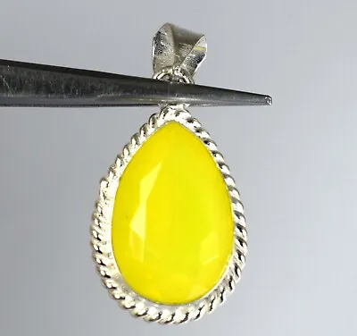 Valentine's Gift 36.90 Ct Pear Natural Mexican Yellow Welo Opal Gems Pendant • $1.83