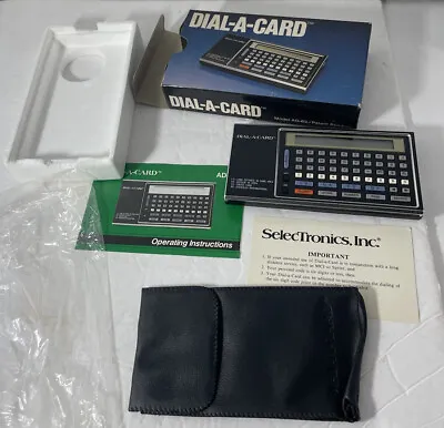 Vintage Selectronics DIAL-A-CARD AD-63 Portable Telephone Dialer With Box AS IS • $6