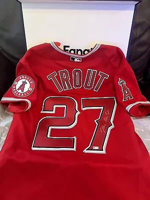 Mike Trout Signed (Full Name) Los Angeles Angels Baseball Jersey With MLB COA • $1500