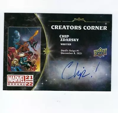 Marvel Annual 2021-22 Creators Corner CC-CZ Chip Zdarsky • $29.50
