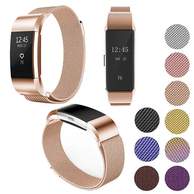 $21.37 • Buy Band For Fitbit Charge 2 Milanese Stainless Steel Watch Band Strap Bracelet