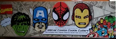 Williams Sonoma Marvel Comics Cookie Cutters Hulk Spiderman Iron Man Superhero  • $29.40