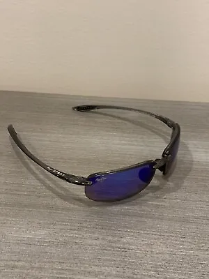 Maui Jim Ho'okipa B407-11 Smoke Grey Frame / Blue Hawaii Polarized Lenses • $114.99