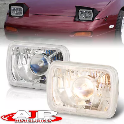 H6052 H6054 H6014 7X6 Halo Projector Head Lights Lamps H4 Conversion Pairs Clear • $24.99