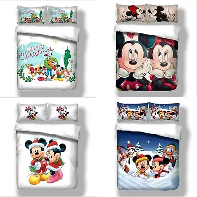 Mickey&Minnie Mouse Collection Single/Double/Queen/King Bed Quilt Cover Set - 3 • $40.44