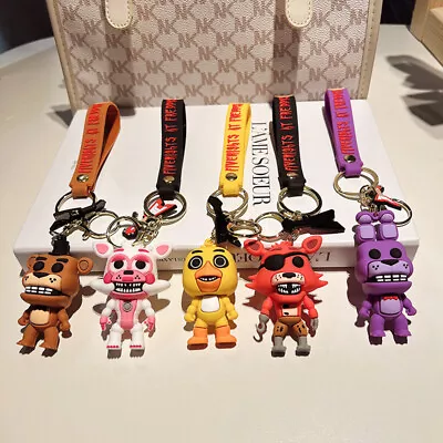 $9.89 • Buy Five Nights At Freddy’s FNAF Keyring Keychain Bag Pendant Charm Birthday Novelty
