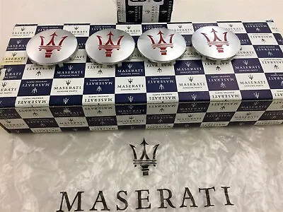 New Maserati Logo Wheel Center Caps Set Of 4 2-3/8  Round  • $79