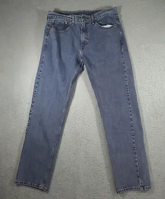 Levi's 505 Jeans Men's Size 36x34 Blue Straight Denim Workpants Classic Casual • $27