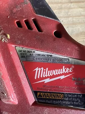 Milwaukee 2625-20 M18 18V Hackzall Reciprocating Saw (FOR PARTS ONLY) • $30