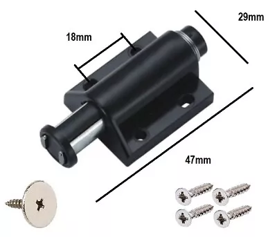 Magnetic Pressure Catch Push To Open Latch Kitchen Cupboard Drawer Cabinet Door • £2.45