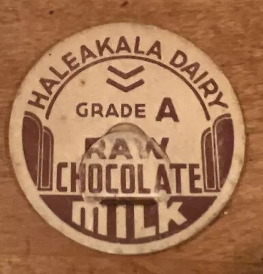 HALEAKALA DAIRY Hawaii Vintage Milk Bottle Caps Hawaiian Pog Maui Chocoate • $16