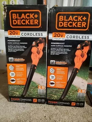 Black+Decker 130 Mph 100 CFM 20 V Battery Sweeper Kit LSW321 - BLACK/ORANGE • $60