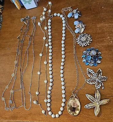 12 PC LOT Of Vintage Jewelry AVON Sarah Coventry Necklace Brooch Pin Earrings • $24.99