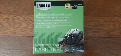 Reese Powersports Motorcycle Bungee Cargo Net 15x15 (30x30 Stretched Out) NEW • $16