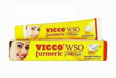 Vicco Turmeric WSO Ayurvedic Skin Face Acne Pimples Cream 30gm Pack Of 2 Tube  • $15.38