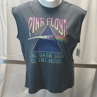 Pink Floyd Top Large T-Shirt Grey Muscle Tank Top Concert Dark Side Of The Moon • $22.95
