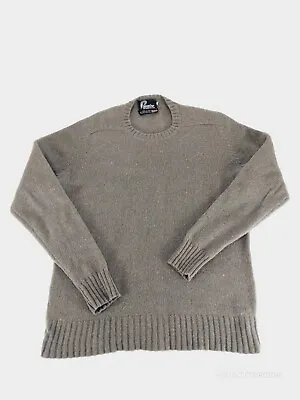 Vintage LL Panache Shetland Wool Men's Sweater Size XL Gray Made In England • $27.77