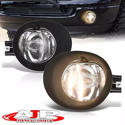 Chrome Fog Lights Lamps + Switch Harness For 2002-2008 Dodge Ram 1500 2500 3500 • $22.99