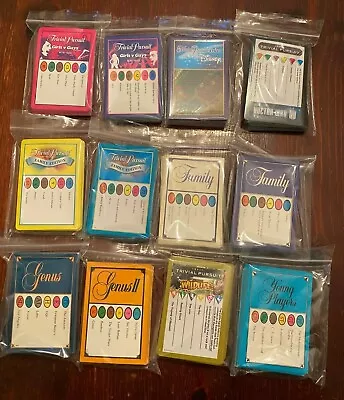 Trivial Pursuit Card Packs Of 50 Quiz Night Pub Wedding Party Favours Big Choice • £2.99