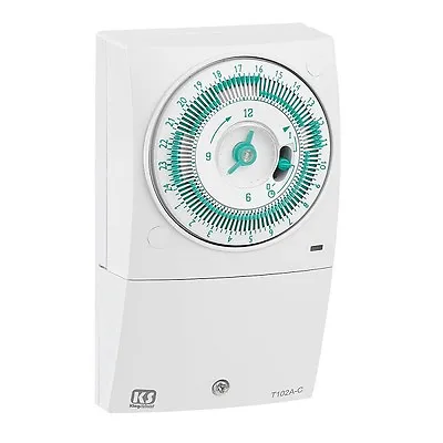  Immersion Water Heater Timer Controller Time Switch Greenbrook T102A-C 16A 230V • £20.80