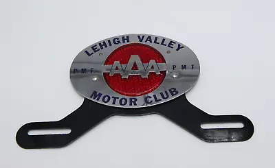 Vintage AAA Lehigh Valley PA Motor Club PMF License Plate Topper Red Reflector • $59