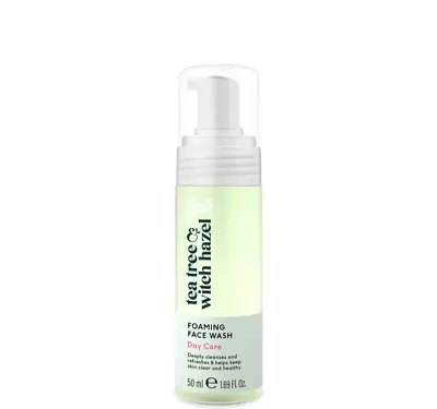 £6.45 • Buy Boots Tea Tree & Witch Hazel Deep Cleansing Foaming Face Wash 50ml, Travel Size