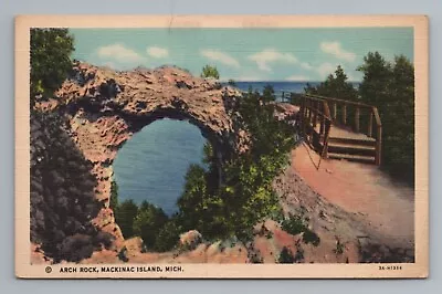 Arch Rock Mackinac Island Michigan Postcard • $2.50