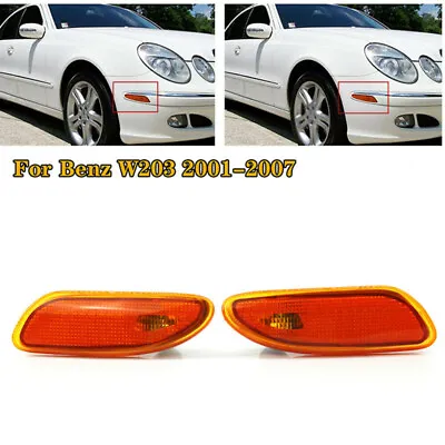 Pair Amber Front Side Marker Light For Benz W203 C230 C280 C-Class 2001-2007 CT • $14.99