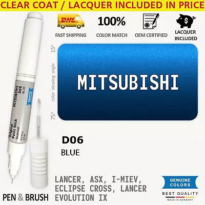 D06 Touch Up Paint For Mitsubishi Blue LANCER ASX I MIEV ECLIPSE CROSS EVOLUTION • $14.99