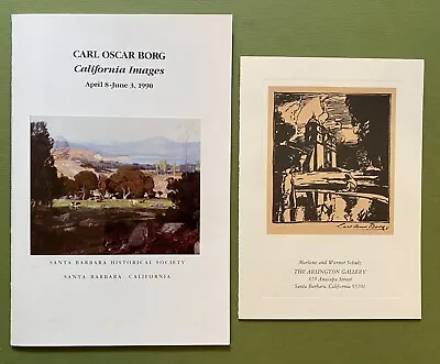 Carl Oscar Borg Calif Images Santa Barbara Historical Art Exhibit Catalogue 1990 • $35