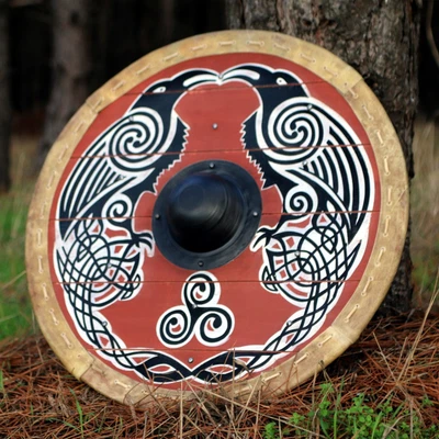 £99 • Buy Huggin And Munin Viking Shield: Cosplay Larp Living History