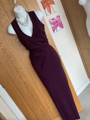 £20 • Buy 💜💜stunning💜💜lipsy London Size 10 Purple Lace Back Maxi Dress💜fast Post💜