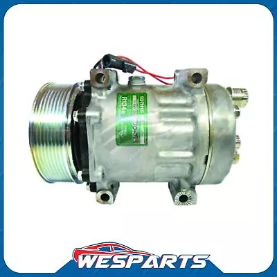 Sanden Air Con Compressor For Case Tractor Sd7H15 12V 8Pv 119Mm Hor Direct Mount • $923.55