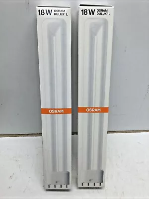 OSRAM DULUX L 20594 18W BULB FT18DL/835/RS 3500 K/RS 2G11 Base (LOT Of 2) • $24.99