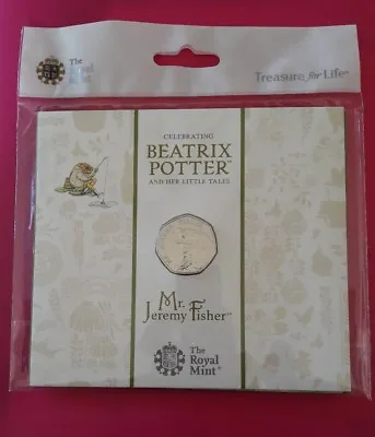 Royal Mint 2017 Jeremy Fisher Beatrix Potter 50p Fifty Pence Presentation Pack • £9.99