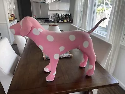 Victoria's Secret PINK Giant Store DISPLAY DOG Polka Dot PiNK RARE !! • $300