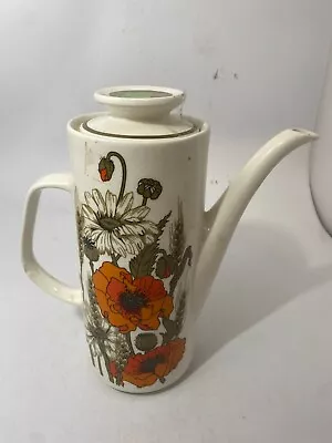£8.93 • Buy J & G Studio Meakin Poppy Coffee Pot Tall Orange Green 9.5 Inch #RAG GA1680