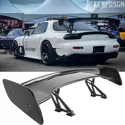 For Mazda RX-7 Coupe 2DR Gloss Black 46  Rear Trunk Spoiler GT Style Racing Wing • $214.28